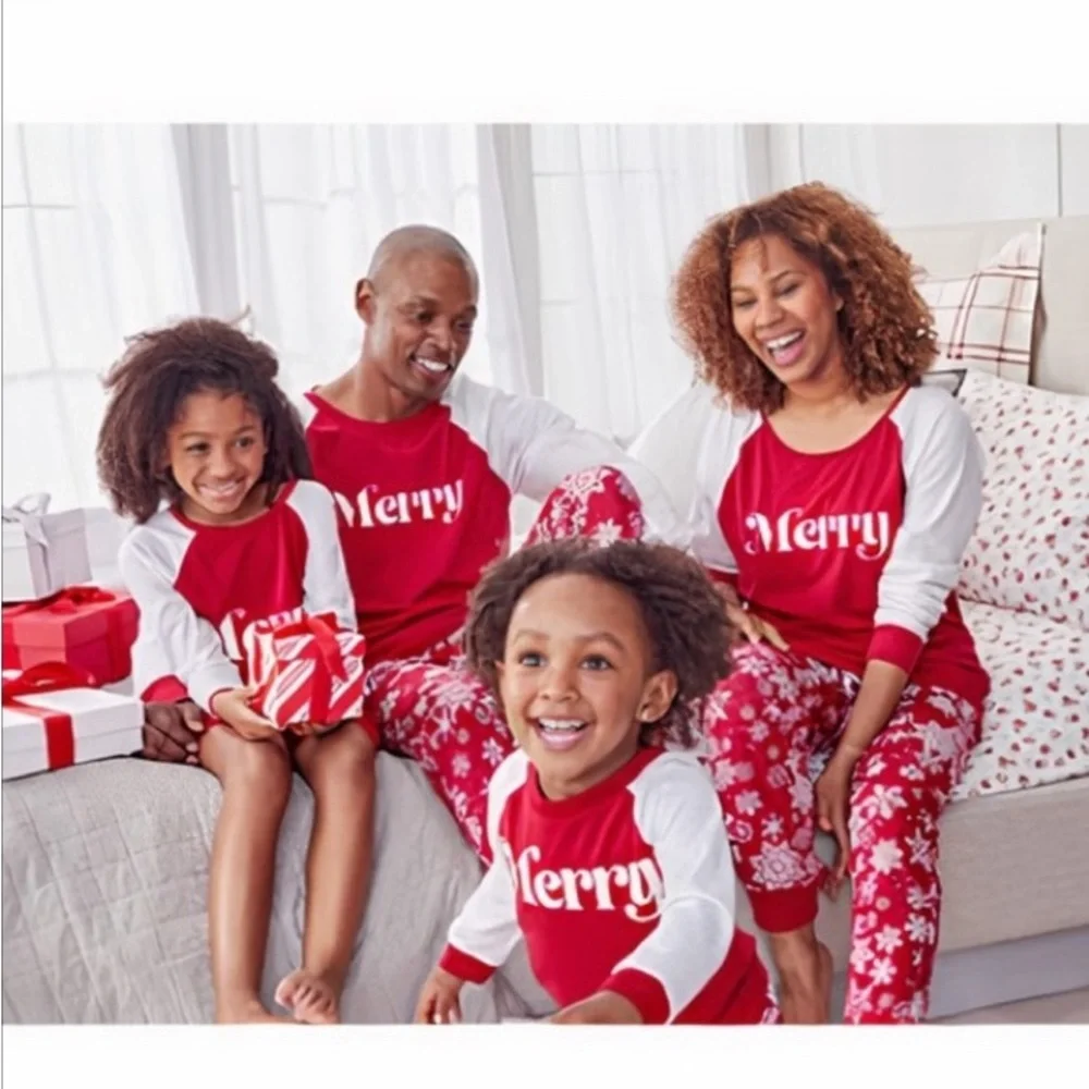 2T/3T-Macy's “Family PJ’s” Merry Snowflakes Pajamas Set-Kid’s NWT - Picture 6 of 8